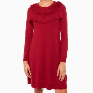 NWT Kate Spade Fringe Sweater Dress